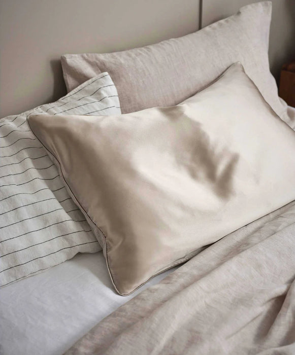 Silk / Linen Flip Pillowcase │ Natural