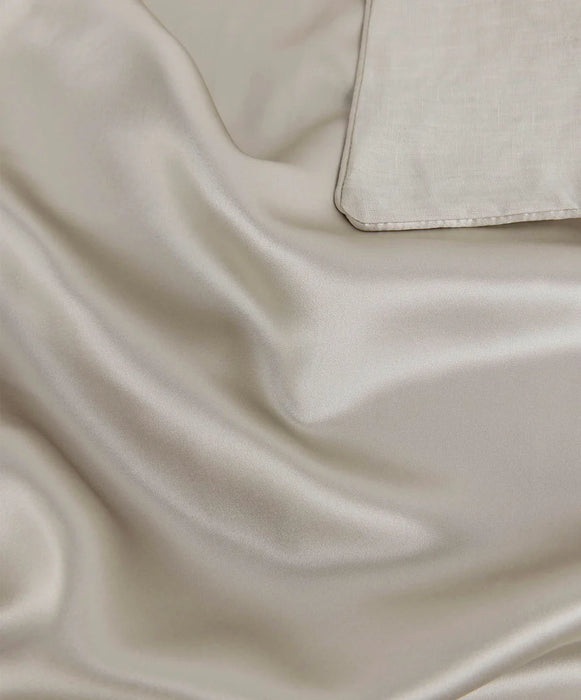 Silk / Linen Flip Pillowcase │ Smoke