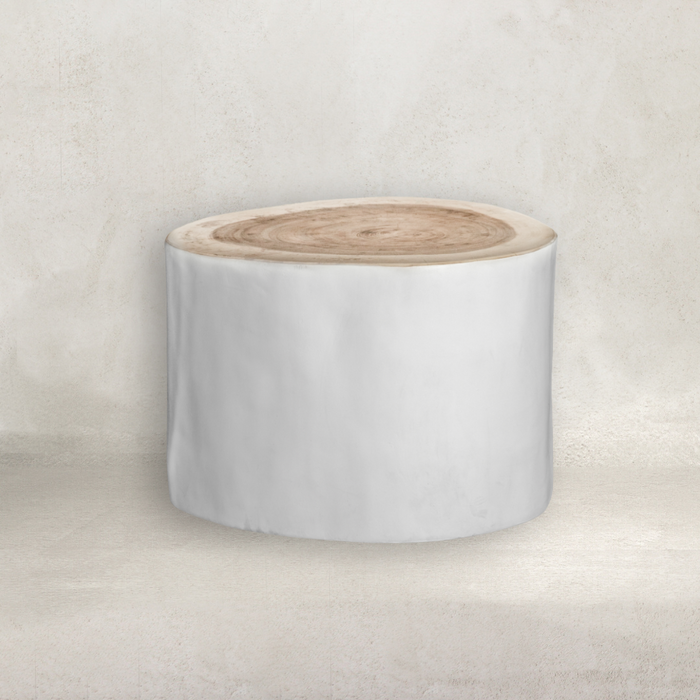 Trunk Side Table - White