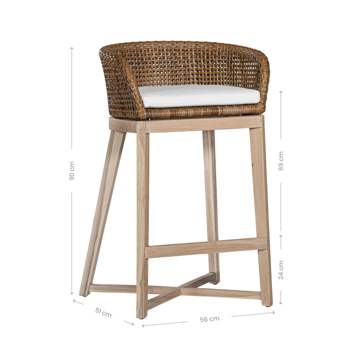 Tula Barchair | PolyRattan | Natural
