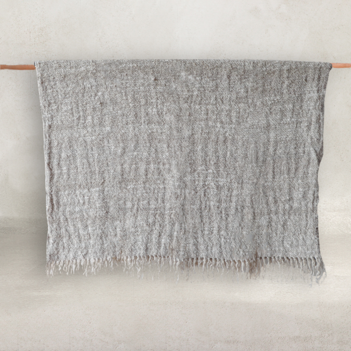 Wabi Linen Throw | Natural