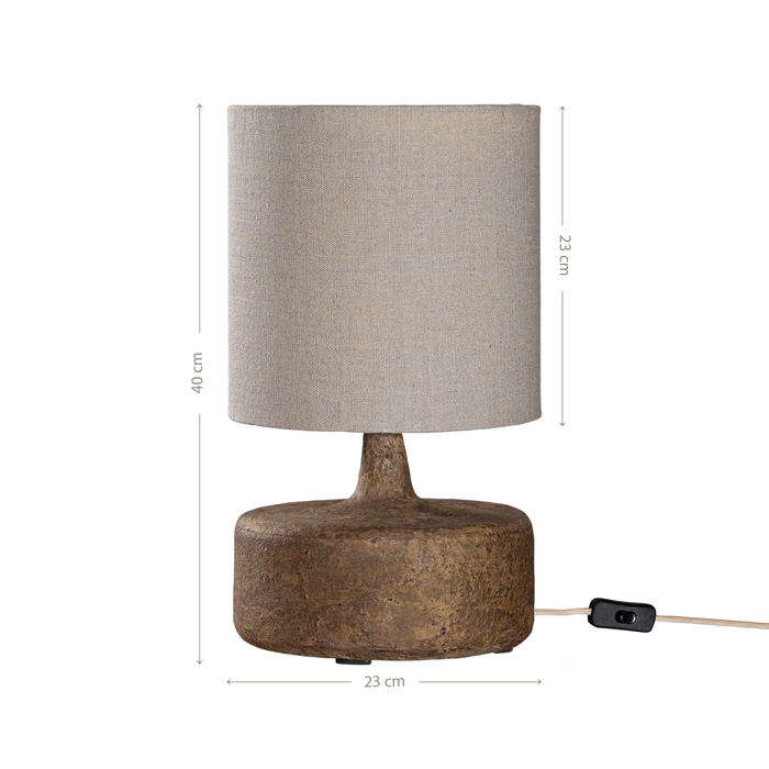 Zaya Table Lamp | Dark Roast