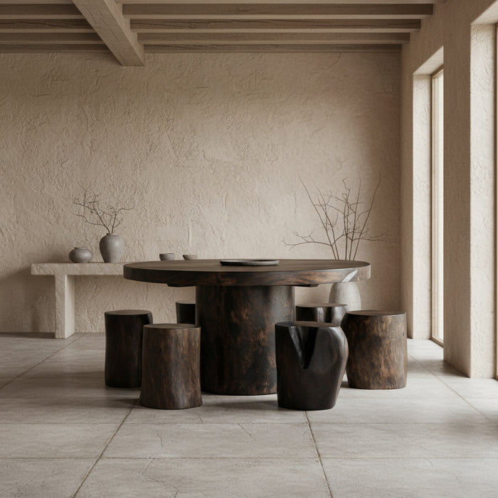 Zimbabwe Dining Table | Circular | Truffle