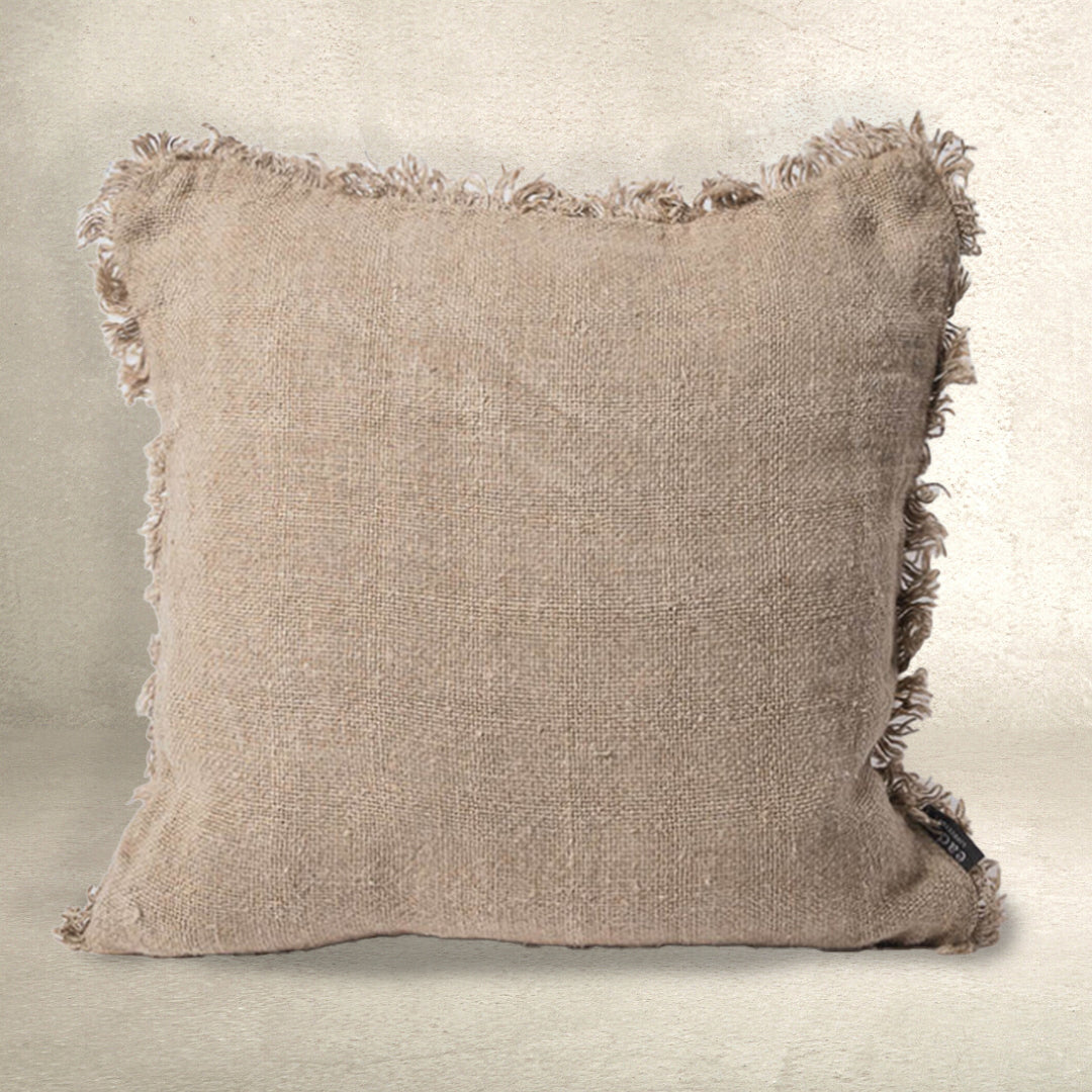 Bedouin Fringe Cushion | Natural