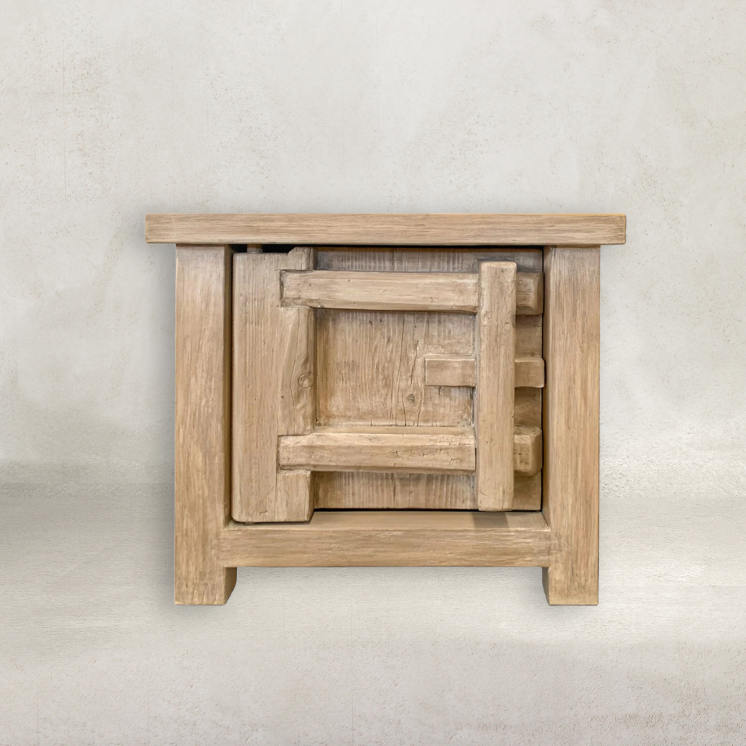 Bulu Elm Bedside Left Hand Door | Natural