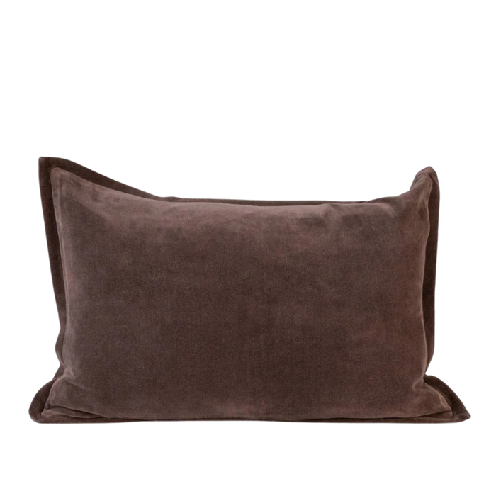 Evelyn Velvet Cushion | Mink