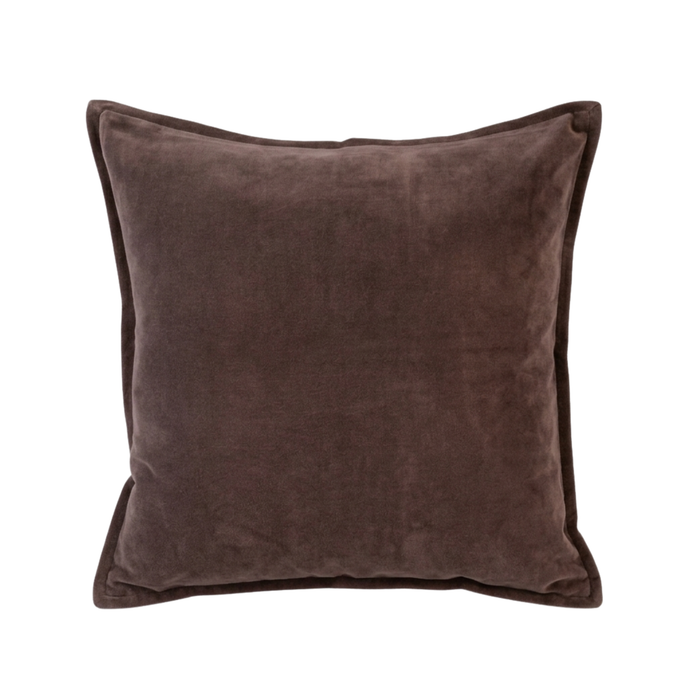 Evelyn Velvet Cushion | Mink