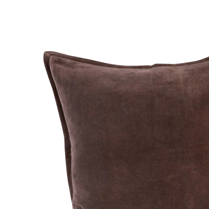 Evelyn Velvet Cushion | Mink