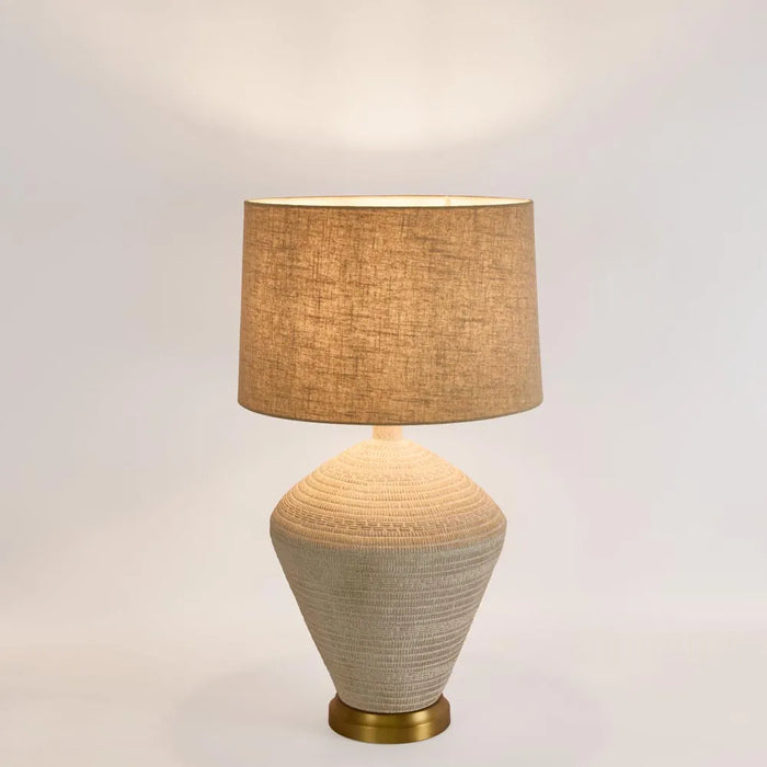 Carved Table Lamp