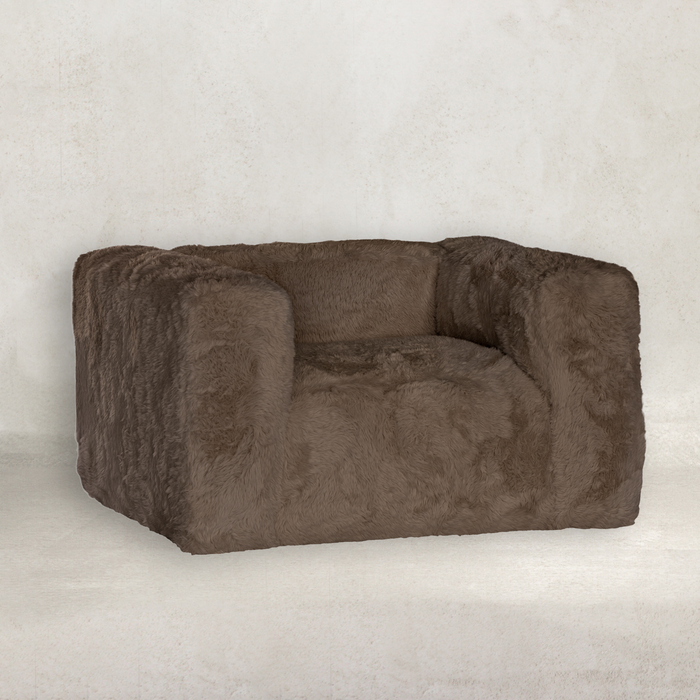 Harlow Fur Luxe Sofa | One Seater