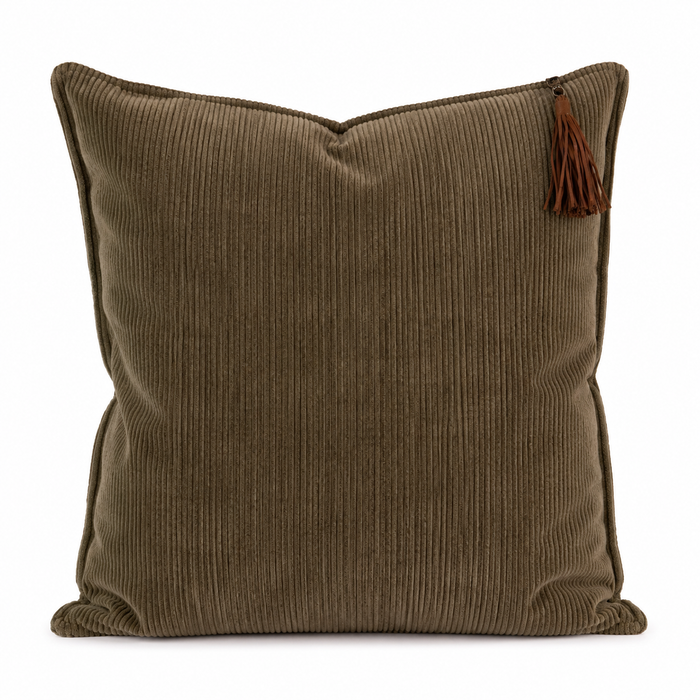 Hudson Corduroy Cushion | Moss Green