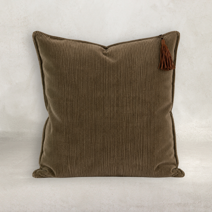 Hudson Corduroy Cushion | Moss Green