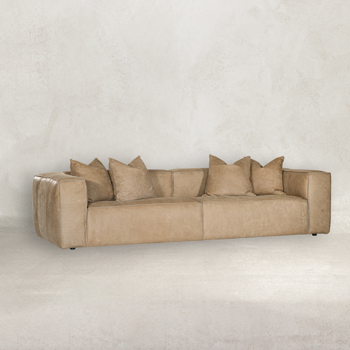 Malta Four Seater Leather Sofa