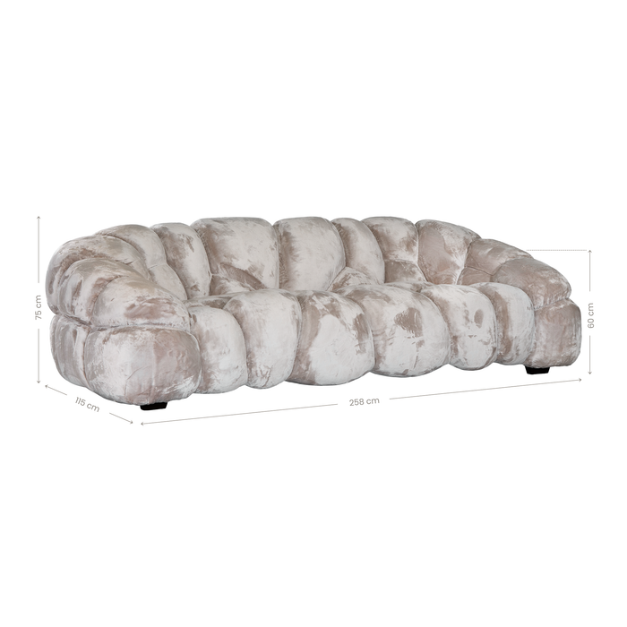 Melo Sofa | Lush Pearl
