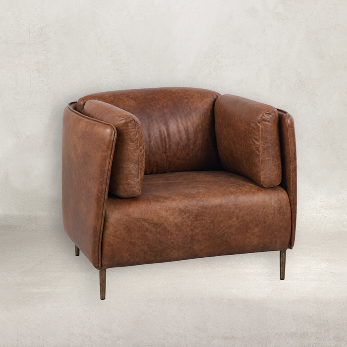 Preston Leather Tub Chair