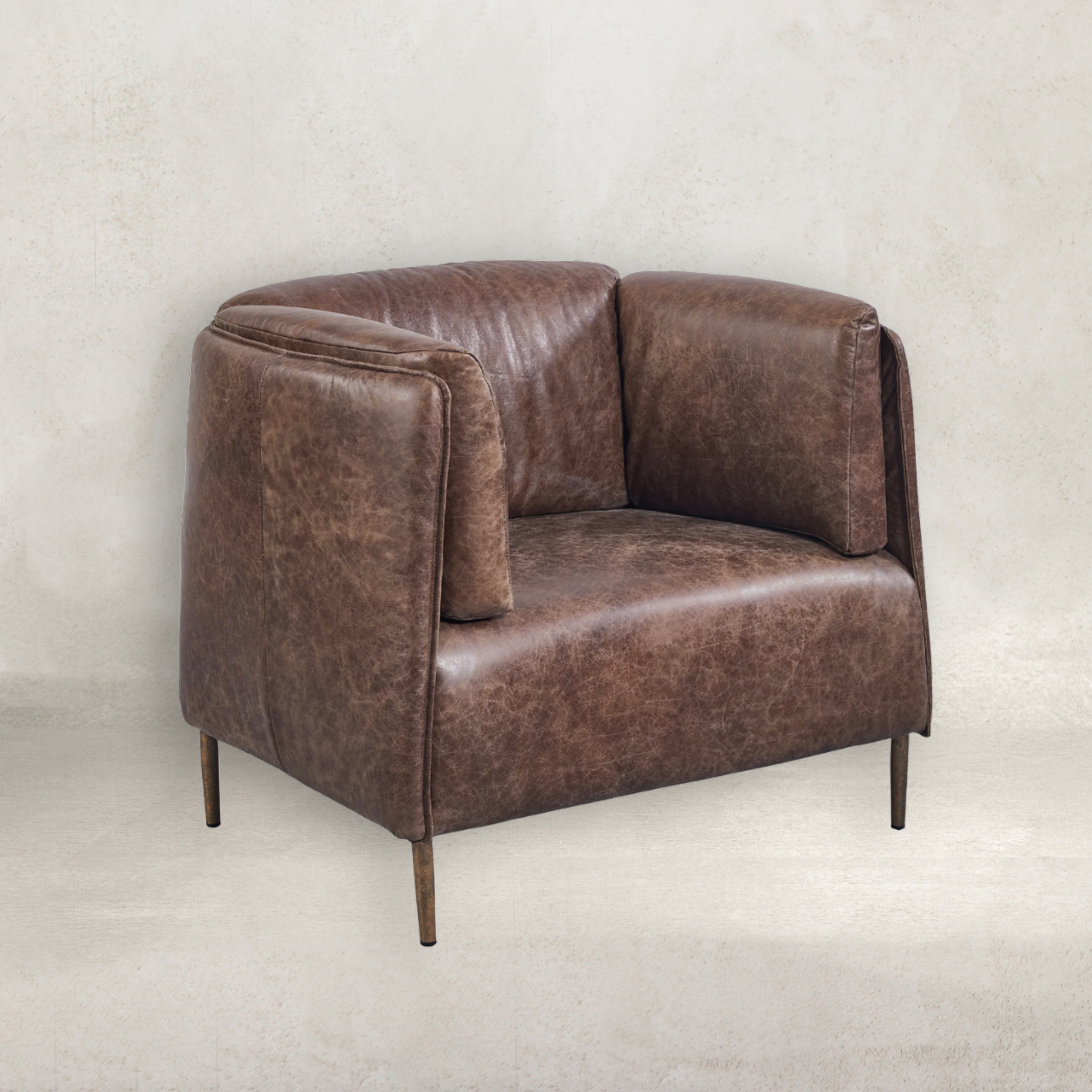 Preston Leather Tub Chair