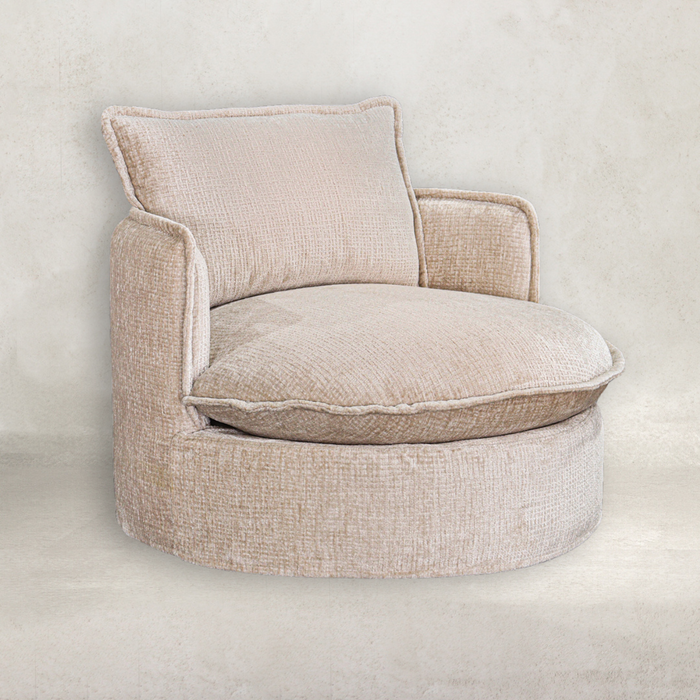 Sabora Swivel Chair | Sand Mirage