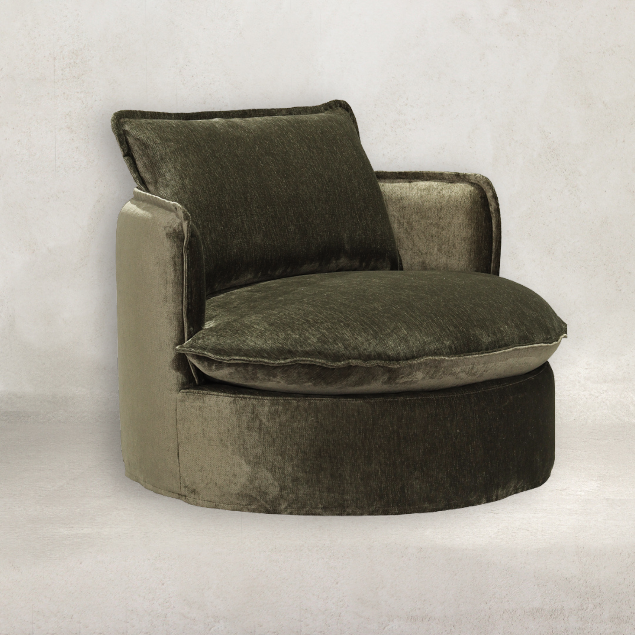 Sabora Swivel Chair | Herb