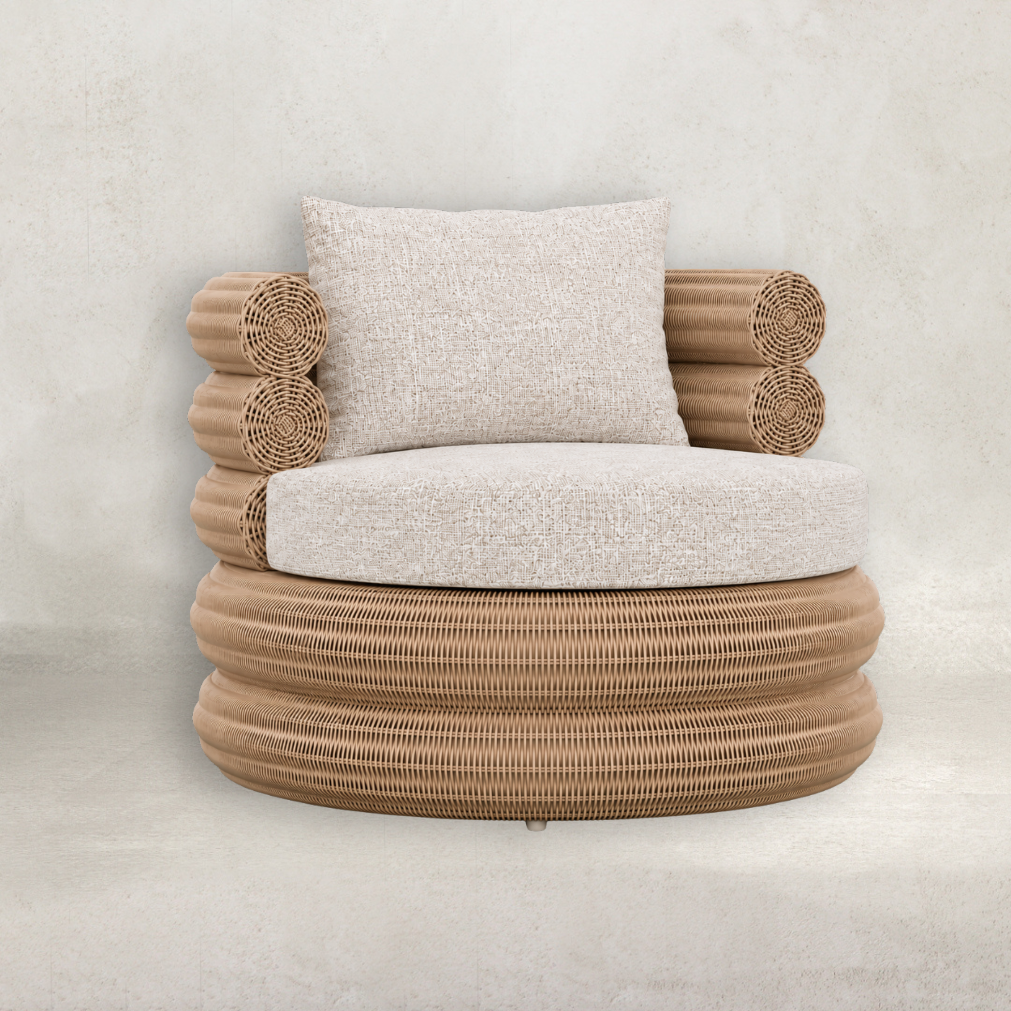 Satori Swivel Occasional Chair | Natural