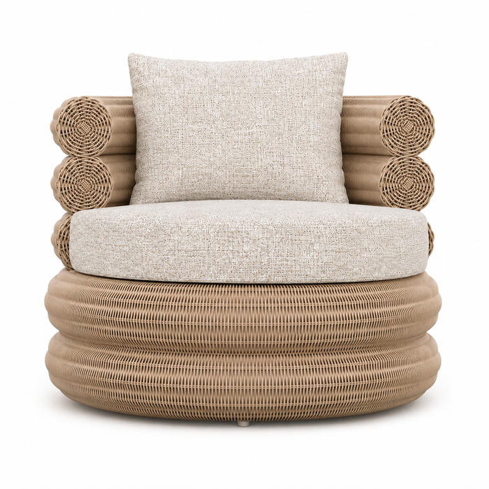 Satori Swivel Occasional Chair | Natural