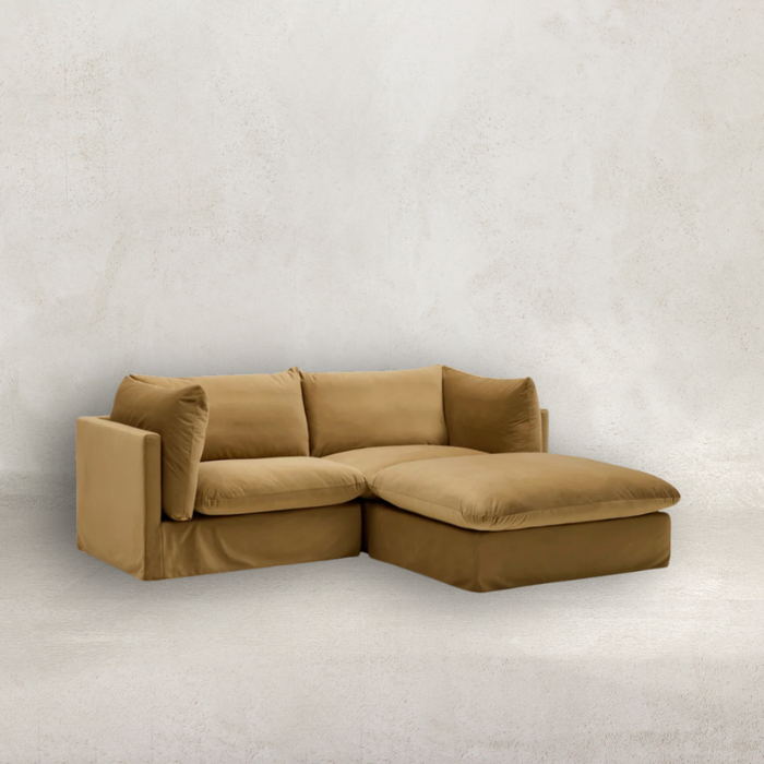 Solange Modular Sofa | 2 Seater with Ottoman