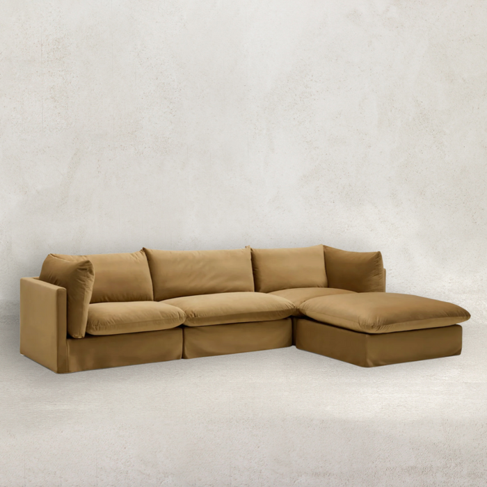 Solange Modular Sofa | 3 Seater with Ottoman