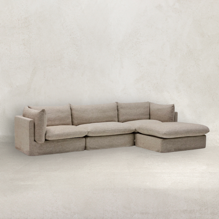 Solange Modular Sofa | 3 Seater with Ottoman