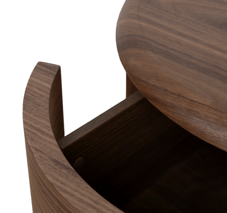 Stravan Round Bedside Table