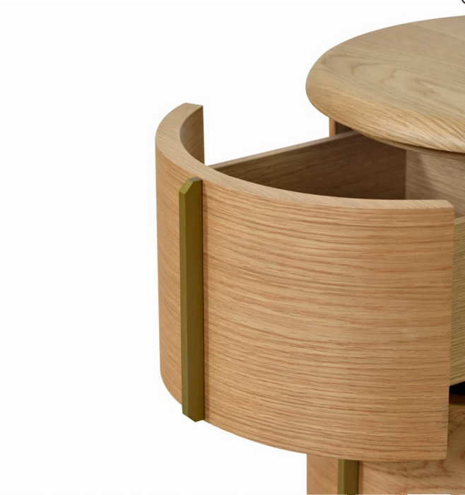 Stravan Round Bedside Table