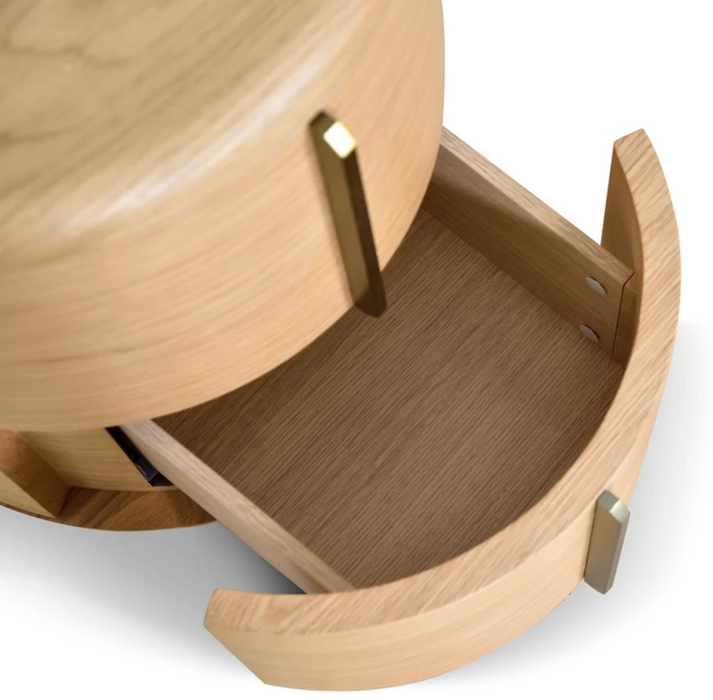 Stravan Round Bedside Table