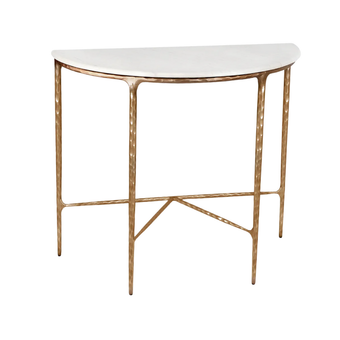 Sueno Marble Demilune Table