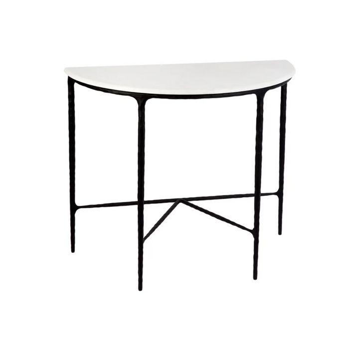 Sueno Marble Demilune Table