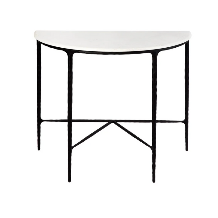 Sueno Marble Demilune Table