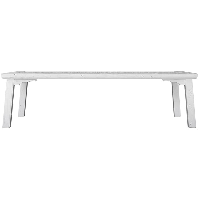 BAMBOO COFFEE TABLE | WHITE