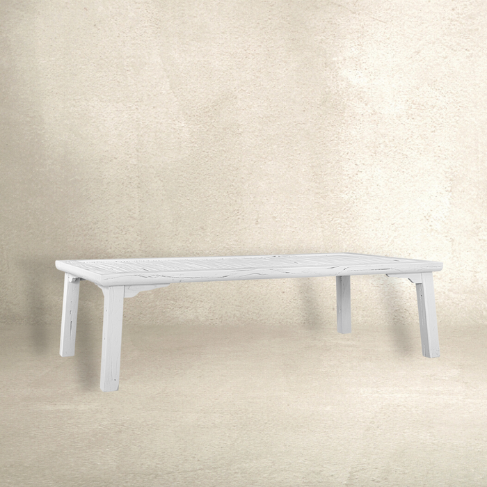 BAMBOO COFFEE TABLE | WHITE