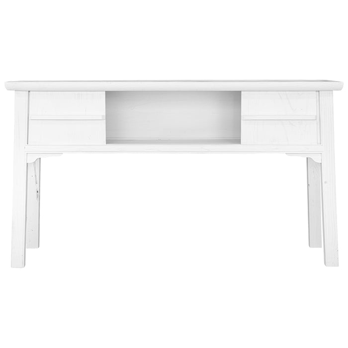BAMBOO CONSOLE TABLE | WHITE