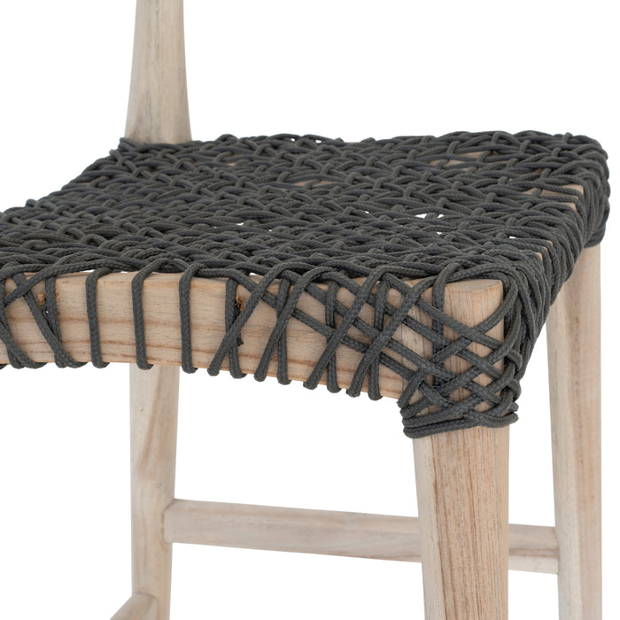 SWENI HORN ROPE BARCHAIR | CHARCOAL
