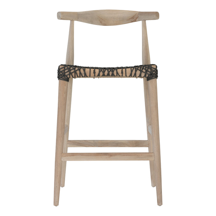 SWENI HORN ROPE BARCHAIR | CHARCOAL
