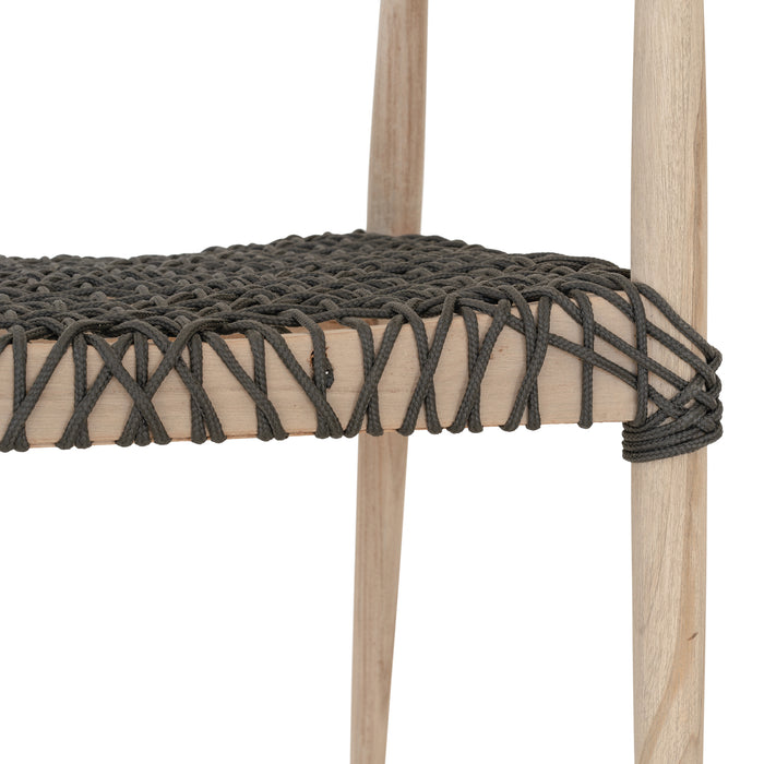 SWENI HORN ROPE ARMCHAIR | CHARCOAL
